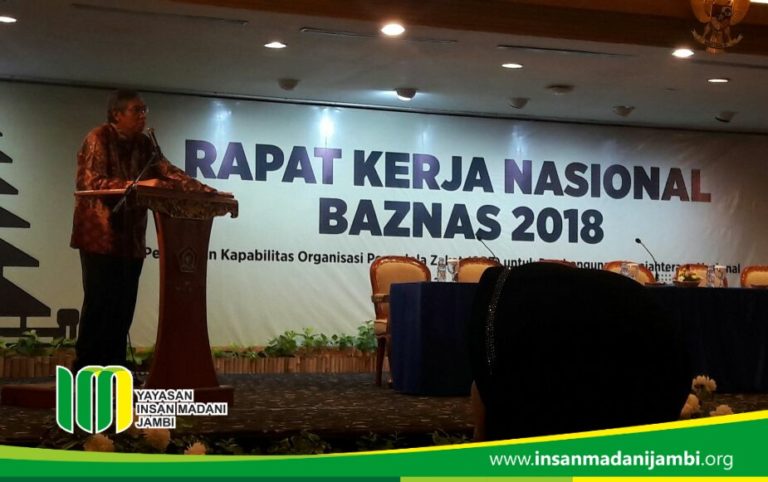 INSAN MADANI HADIRI UNDANGAN PRESIDEN RI DALAM  RAKERNAS BAZNAS 2018