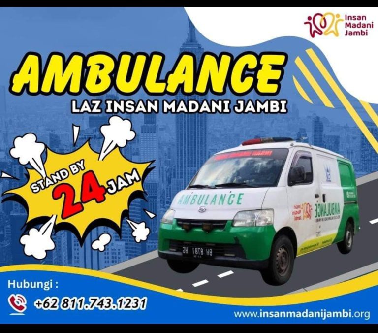 Ambulance Insan Madani Siap Menyediakan Pelayanan Antar Jemput Pasien dan Jenazah bagi Warga Jambi