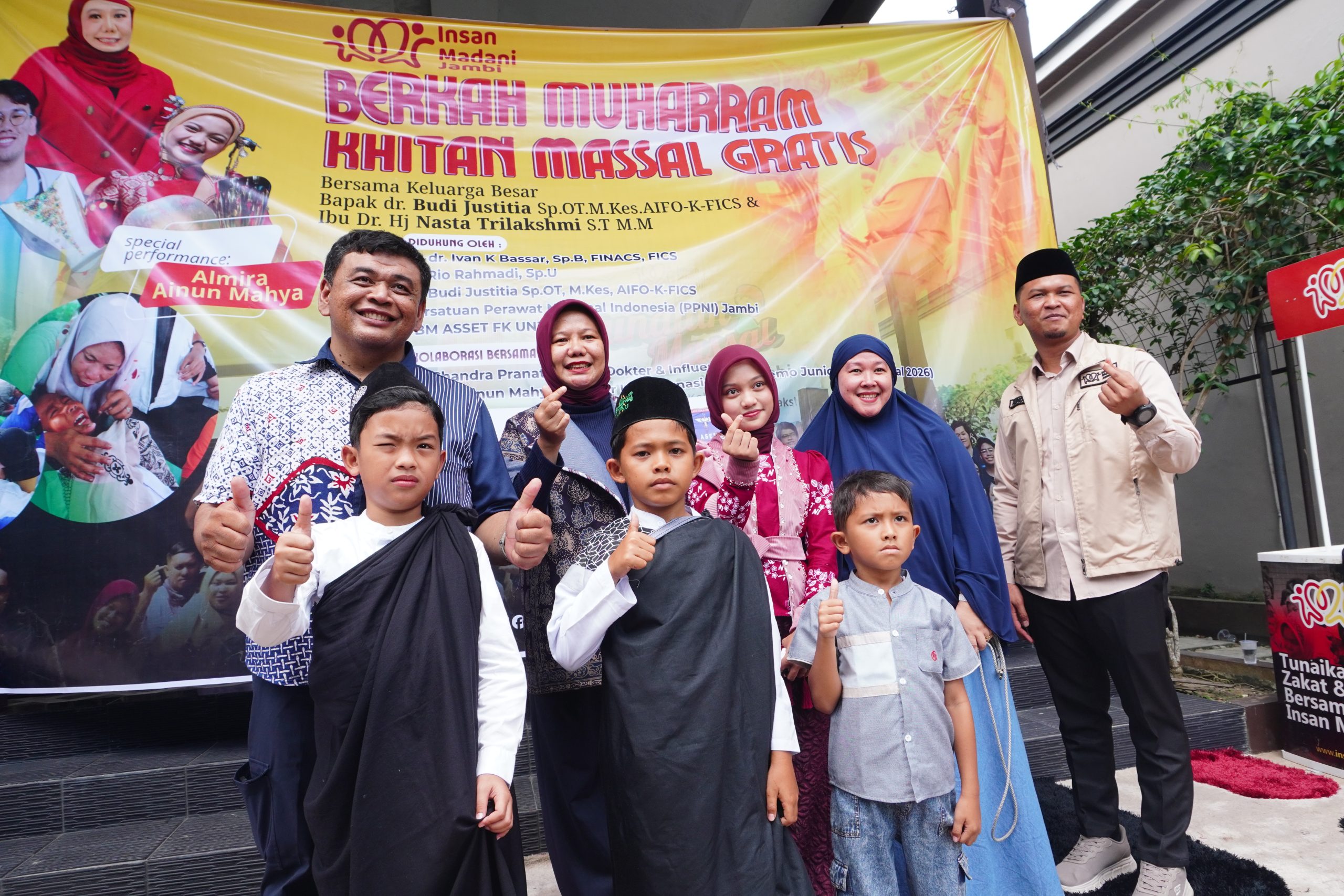 Sukses Gelar Khitanan Massal Gratis, 100 Anak Duafa Dikhitan dengan Penuh Kebahagiaan